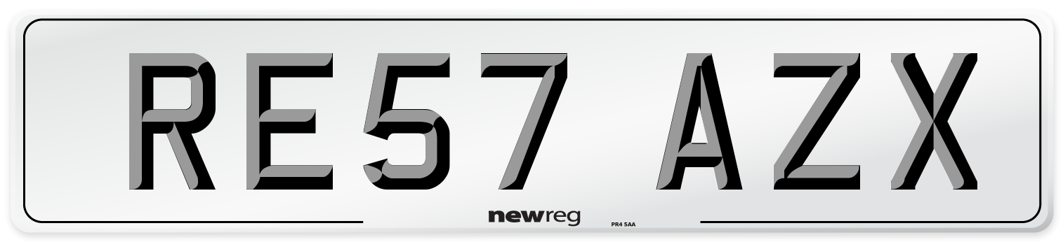 RE57 AZX Number Plate from New Reg